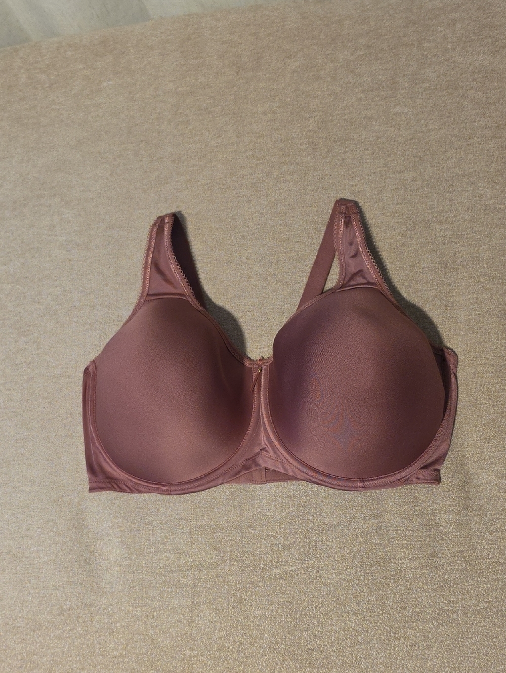 Wacoal Mauve-Brown Full Coverage Underwire Bra Size 40 DDD.